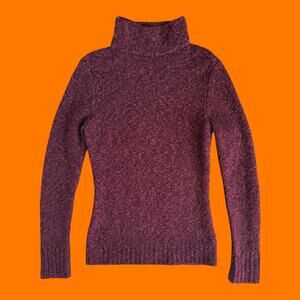 00's vintage chunky knit y2k turtleneck sweater MEDIUM moda international